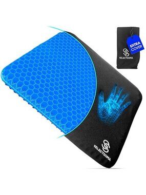 Gel Seat Cushion Coccyx Support Chair Pad Back Pain Relief Sciatica Office Car